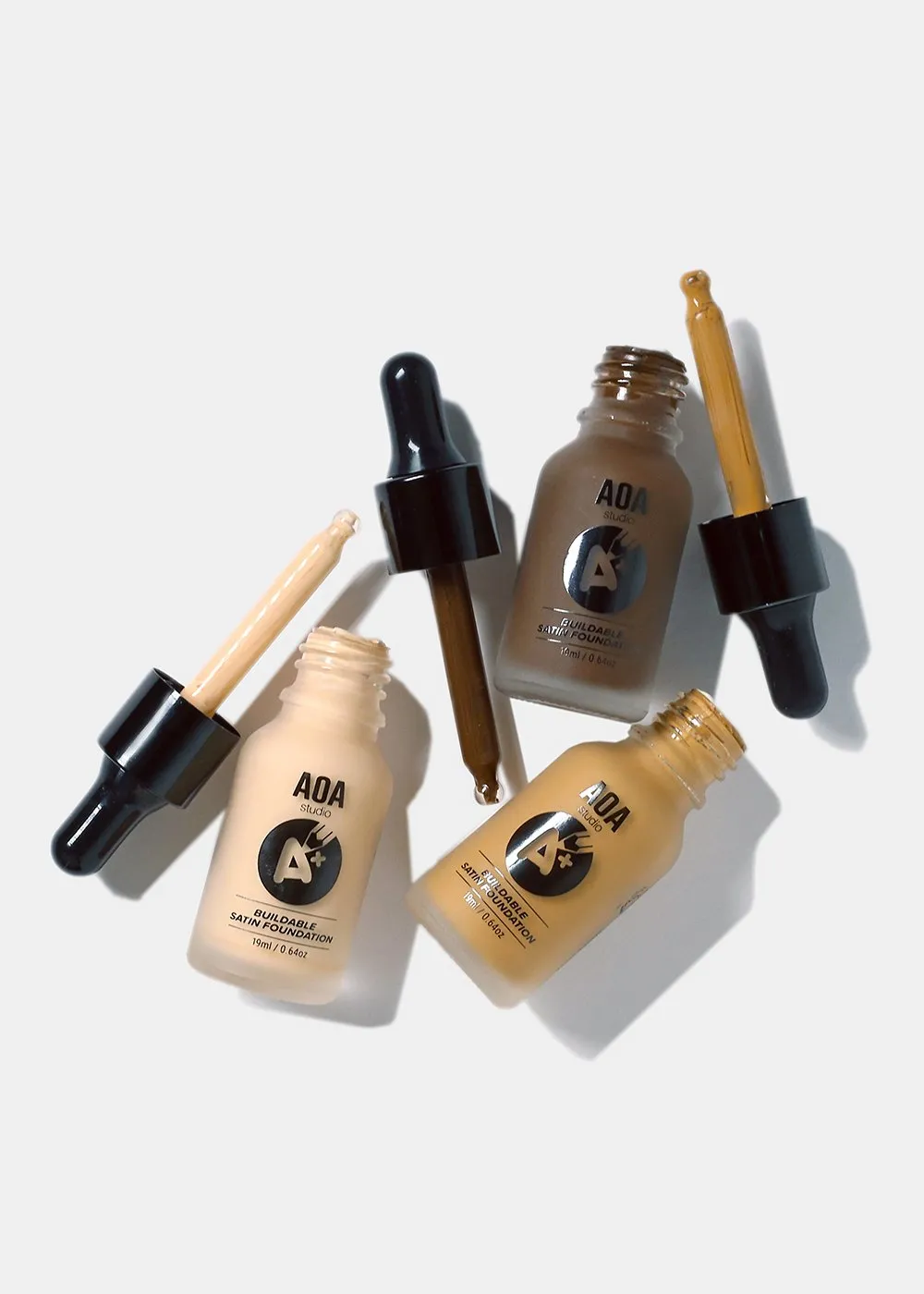 A : AOA Drop Liquid Foundation - Medium Tones