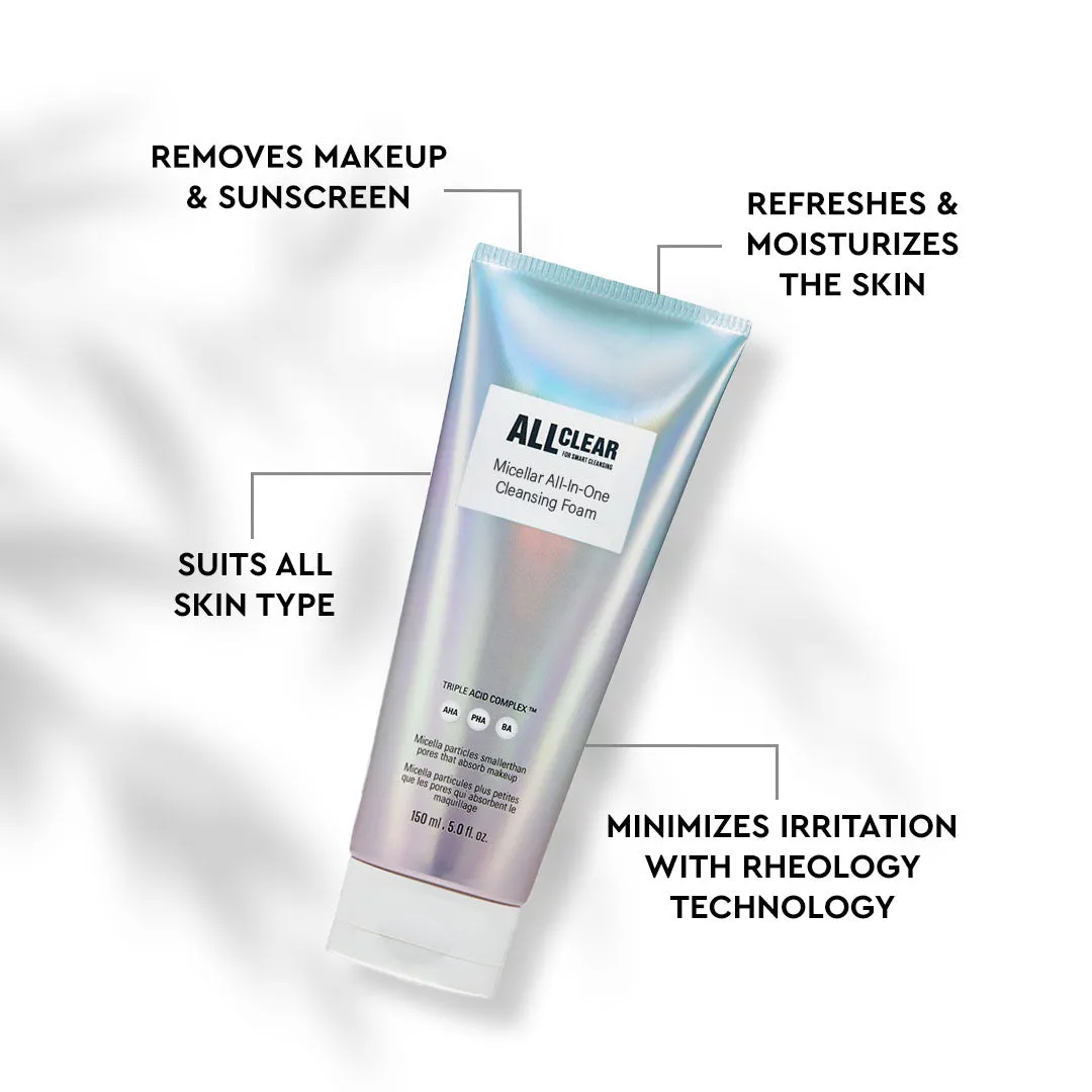 All Clear Micellar All-In-One Cleansing Foam 150ml