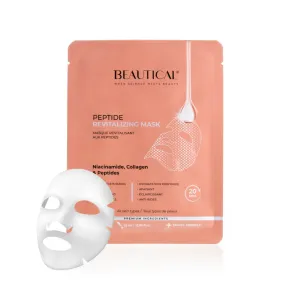 BEAUTICAL Peptide Revitalizing Mask - Brightening, moisturizing, anti wrinkle, soothing - Face Mask - Peptides, Niacinamide, Hyaluronic Acid, Collagen