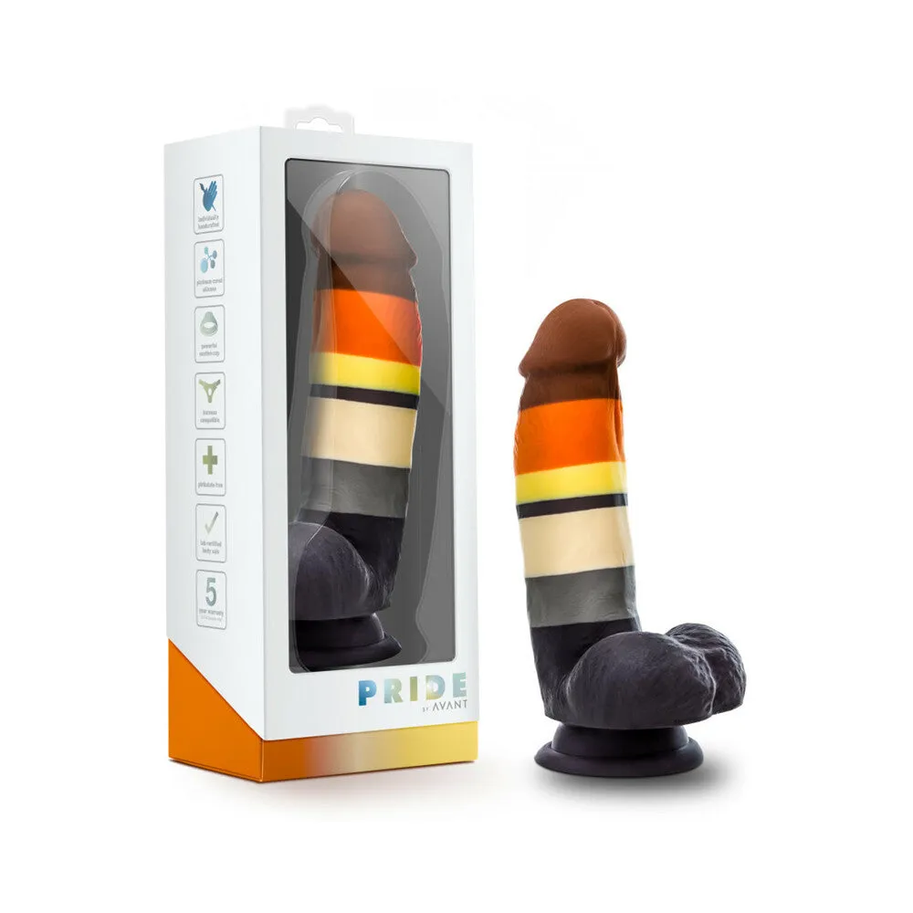 Blush Avant P9 Bear Pride Dildo - Multi Color