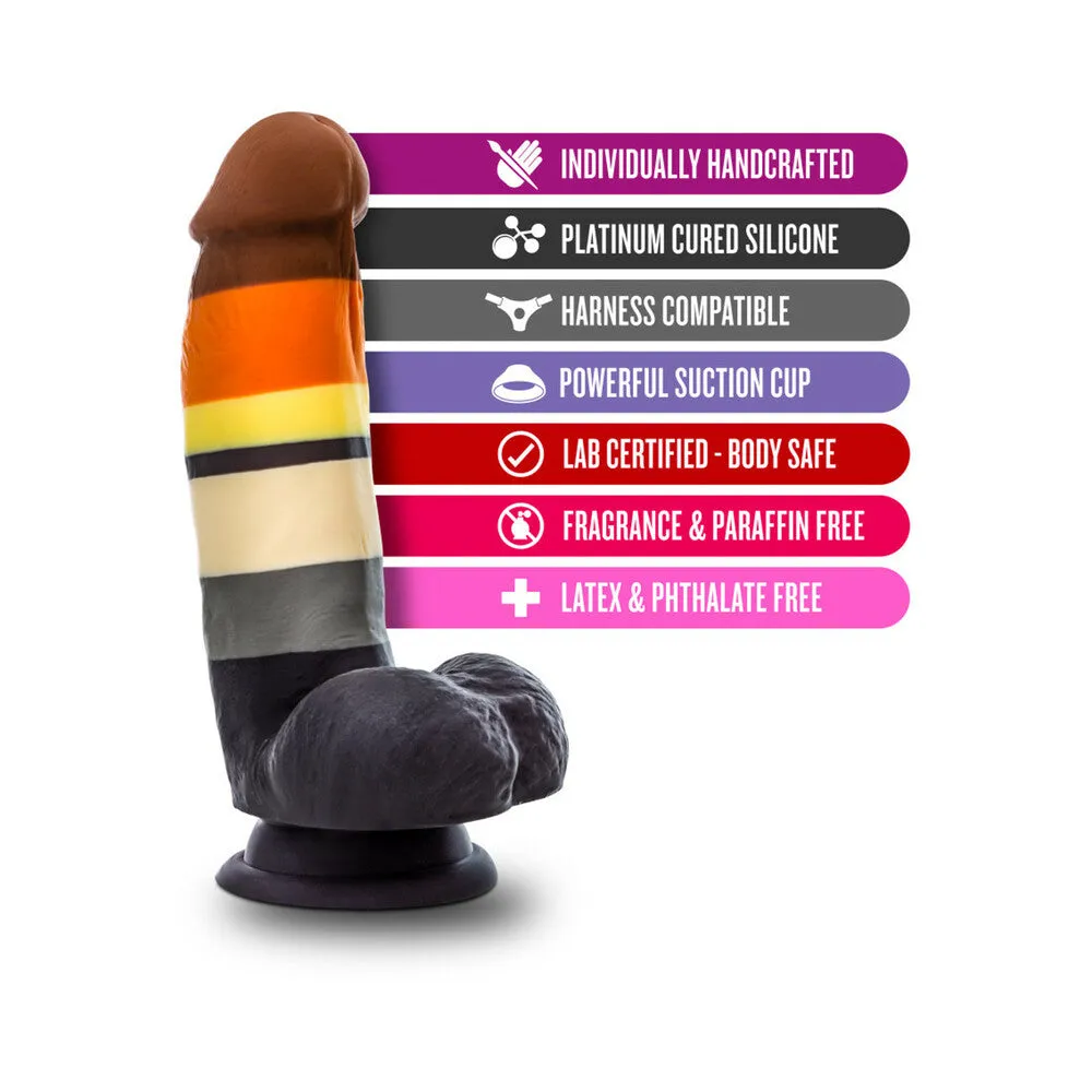 Blush Avant P9 Bear Pride Dildo - Multi Color