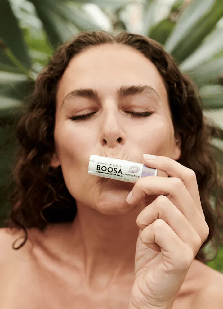 BOOSA Argan Lip Balm  (Lavender Green Tea)