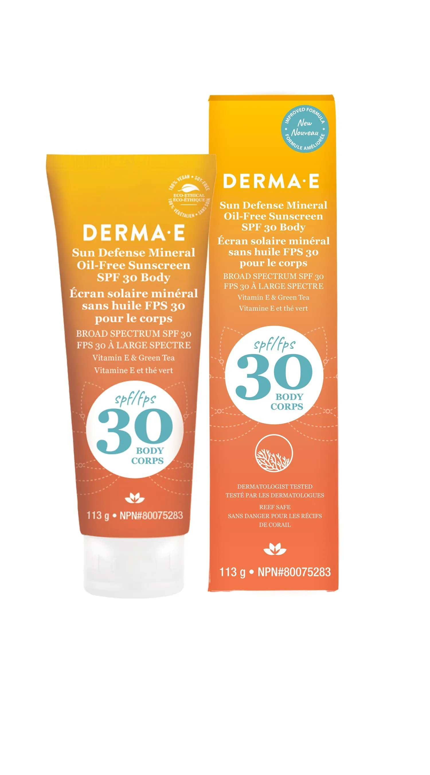 derma e - Antioxidant Natural Sunscreen SPF 30 Body Lotion, 113g