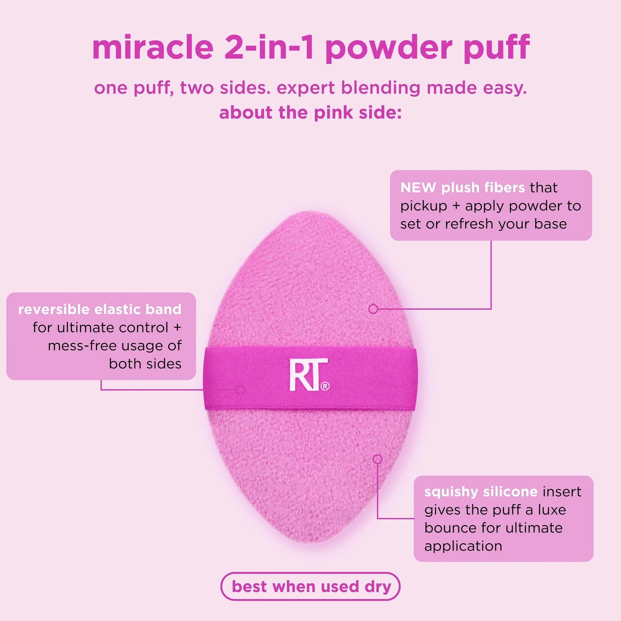 Miracle Complexion Sponge   Miracle 2-In-1 Powder Puff