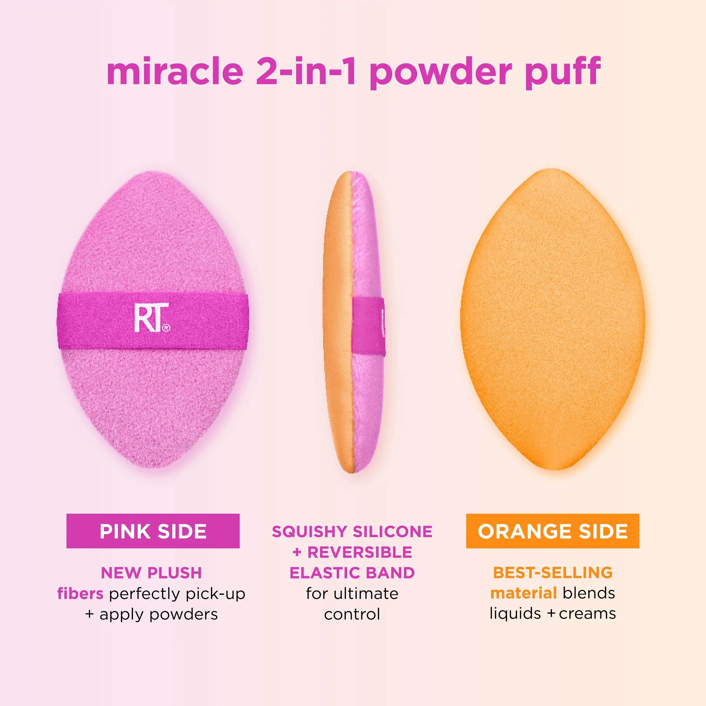 Miracle Complexion Sponge   Miracle 2-In-1 Powder Puff