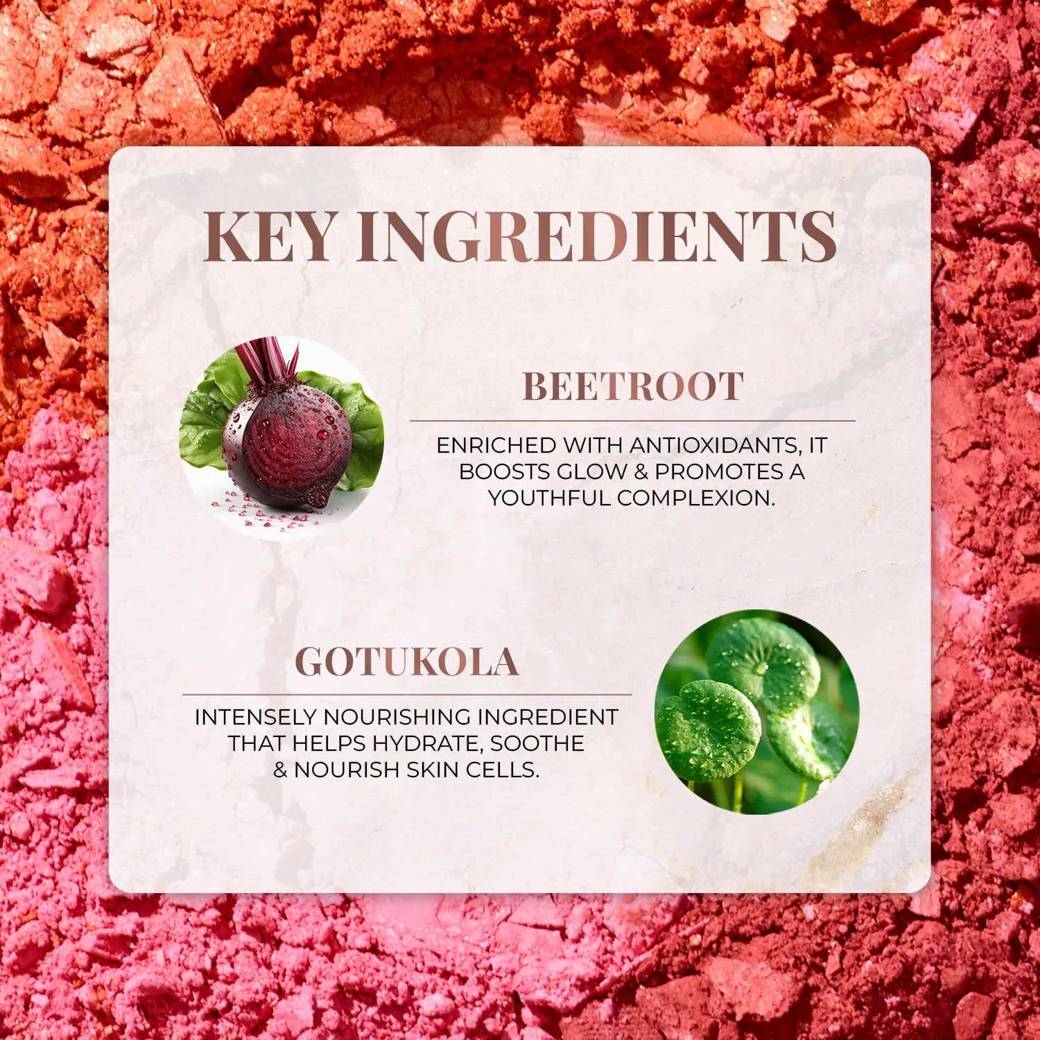 Nourishing Powder Blush with Beetroot and Gotukola - Lush Blossom