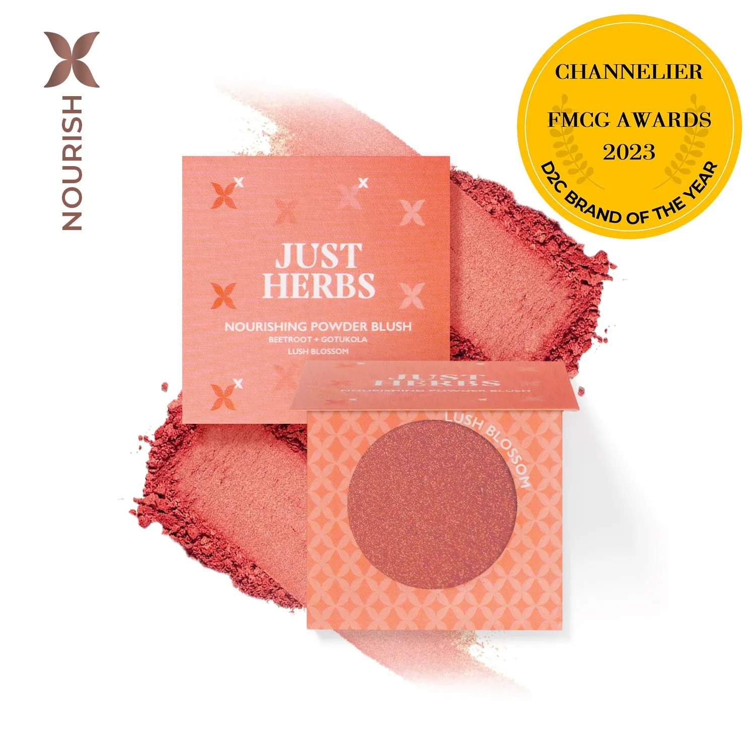 Nourishing Powder Blush with Beetroot and Gotukola - Lush Blossom