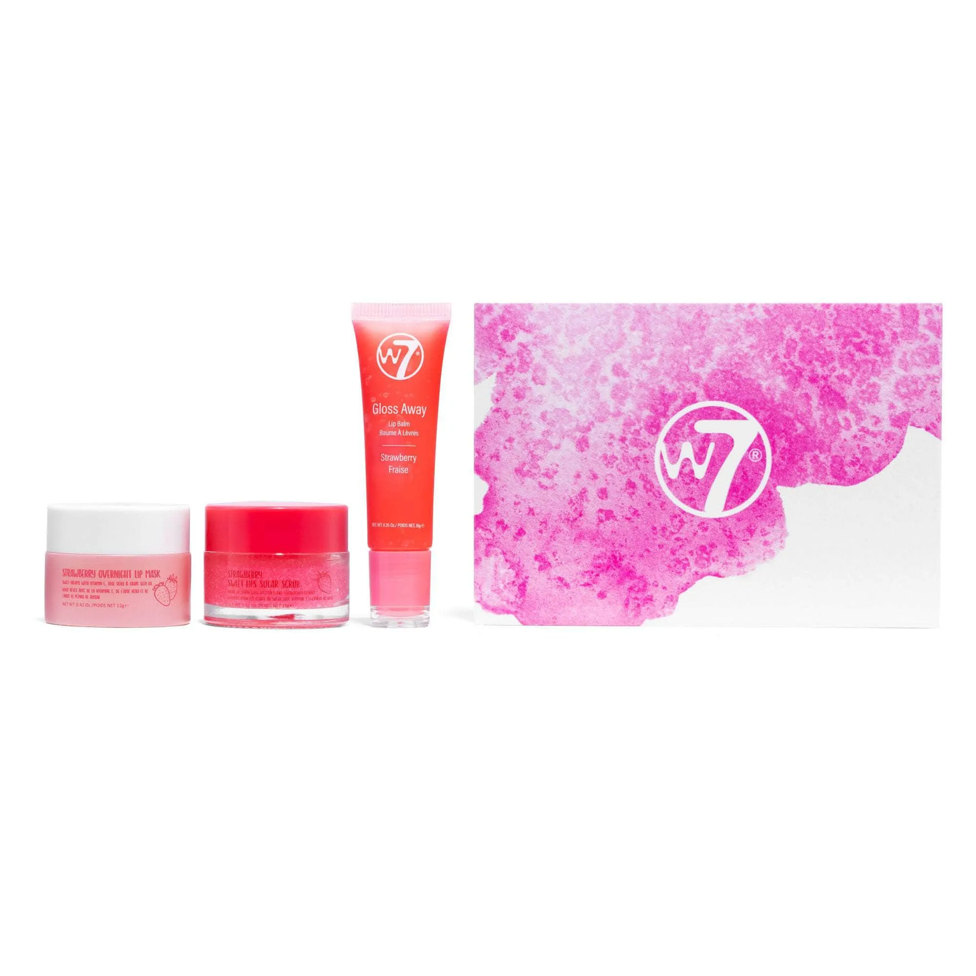 Sweet Lip Balm, Scrub & Mask Trio Gift Set - Strawberry