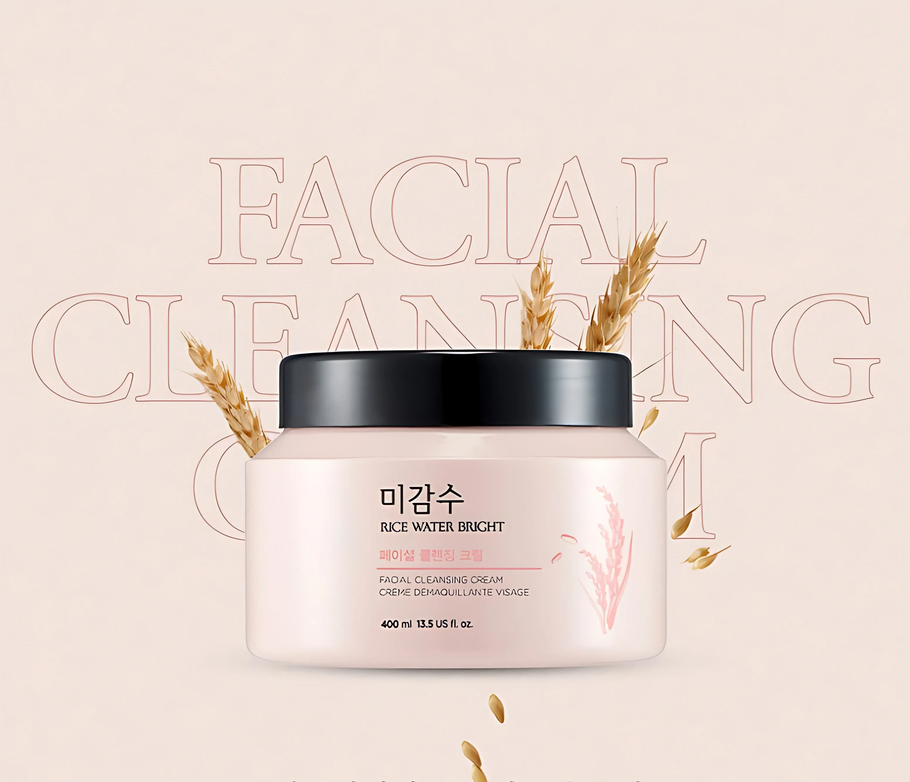 THE FACE SHOP Light Water Bright Facial Cleansing Cream 400ml